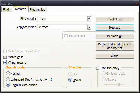 Formatting SQL in Note... | PeopleSoft Wiki